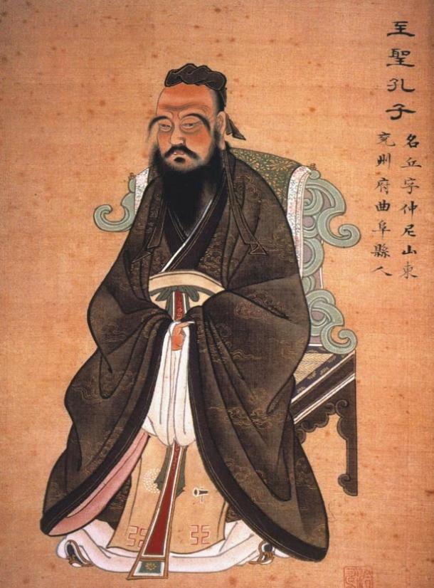 A painting of Confucius from c 1770 AD