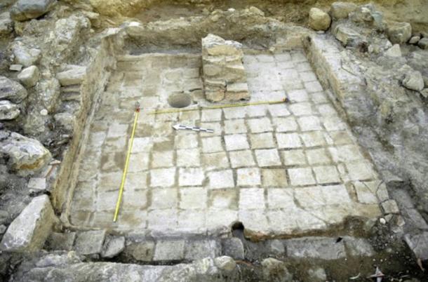 A photo released by the Greek Ministry of Culture on Aug. 25 shows an excavation site near Sparta in the Peloponnese region with remains of a palace of the Mycenaean period.
