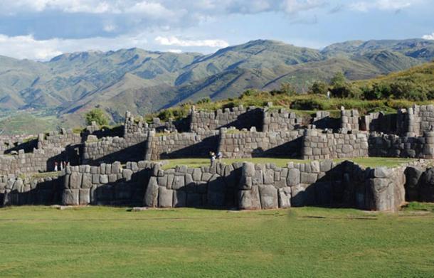 The polygonal walls of Saksaywaman in Peru