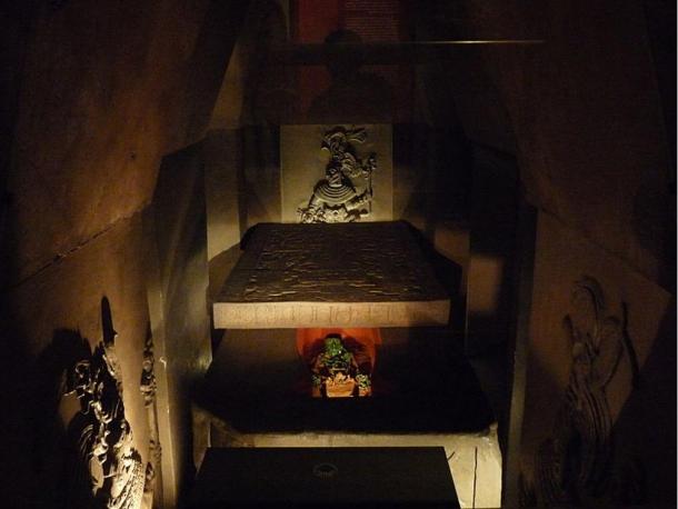 Ancient Inscriptions Decoded at the Spectacular Temple of the Mayan King Pakal Reconstruction-of-Pakal-tomb
