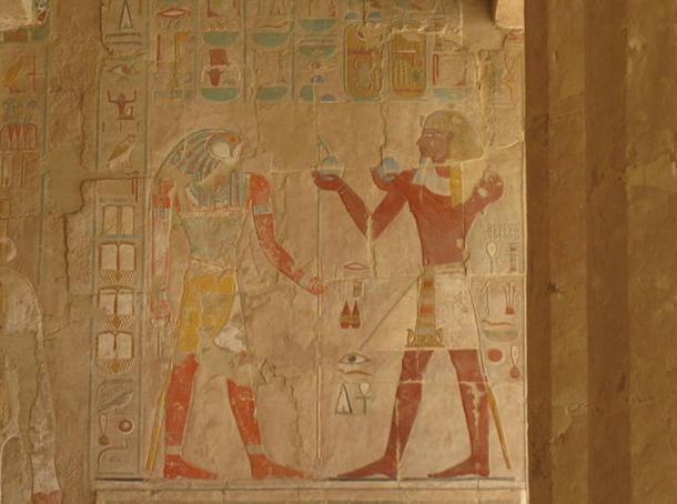 Un alivio parcial sobrevivir en el templo funerario de Hatshepsut.