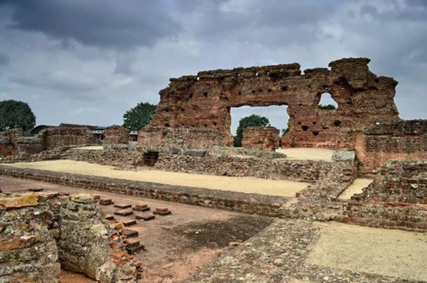 The ruins of Viroconium in central Britain, perhaps the site of the historical Camelot.