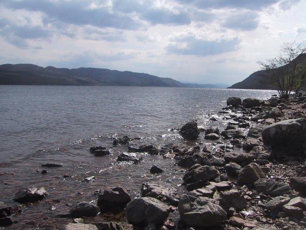 A view from the shores of Loch Ness, looking south