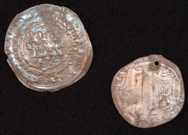 Two silver coins found at the site came from as far away as Afghanistan