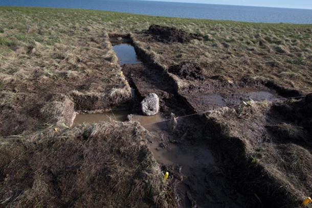 Archaeologists conducted small-scale dig to search for initial evidence that the site merits further study.