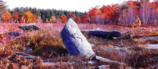 A standing stone near the main altar