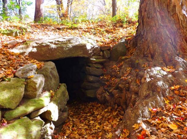 A stone chamber found in New England