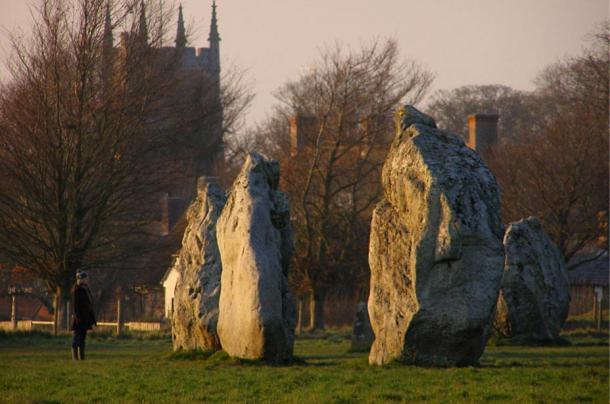 Some of the standing stones at Avebury