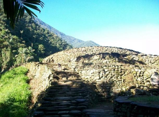Fotografía que muestra la belleza de la piedra en la Ciudad Perdida. 