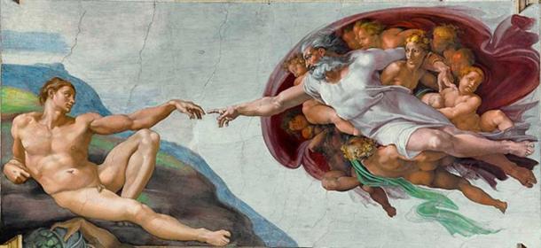 ‘The Creation of Adam’ (c. 1511) by Michelangelo. 