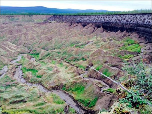 Such 'thermokarst depressions' can be observed in the north of Canada, but Batagaika is two-to-three times deeper. Pictures: Alexander Gabyshev, Research Institute of Applied Ecology of the North