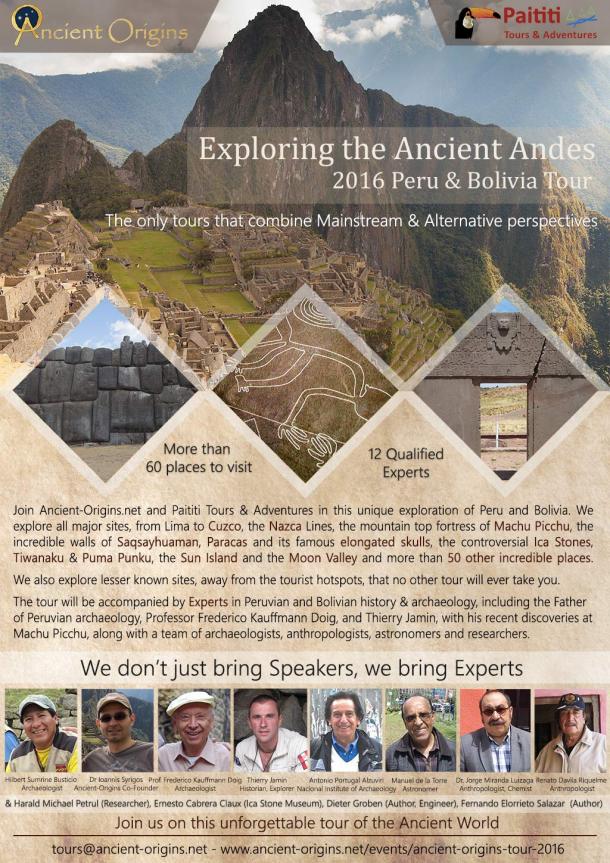 exploring the ancient andes 2016 peru bolivia tour large us map poster