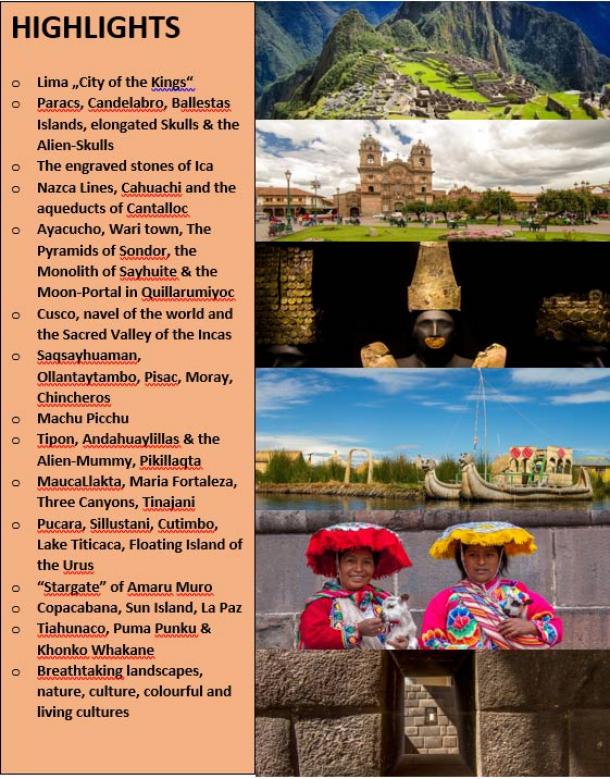 peru travel brochures