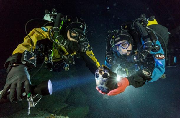 Descubrimiento bajo el agua en la cueva sumergida mexicana ofrece entrever primeros americanos