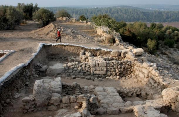 The western gate of Khirbet Qeiyafais