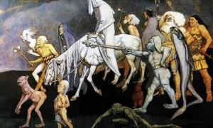 The Fomorians as depicted by John Duncan, 1912.