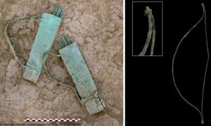 Two quivers made of copper/bronze found at Mudhmar East