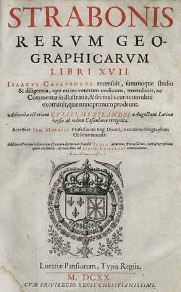 1620 edition of Strabo's Geographica. (Public Domain)