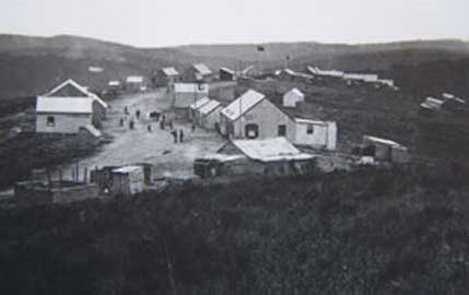 1870s photograph of the gold rush town of Millwood near Knysna in South Africa. (Public Domain)