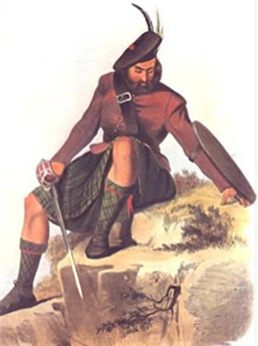 A Victorian era romantic illustration of a MacKay clansman. (Angusmclellan / Public Domain)