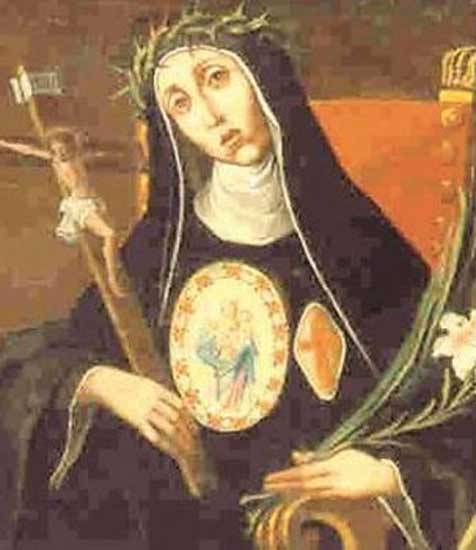 A representation of sister Maria Crocifissa della Concezione.