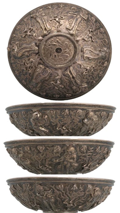 According to the latest study, the tiny Tibetan bowl is covered in Alexander legends and Alexander the Great is depicted on the bowl three times in vivid detail. (Ancient Orient Museum, Tokyo)