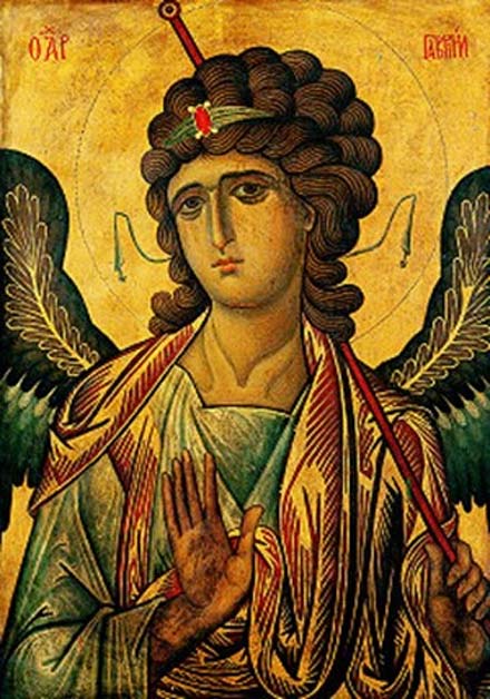 An icon depicting the Archangel Gabriel, in the St. Catherine Monastery in Egypt, 13th century. (Public Domain)