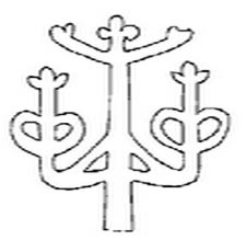 An outline of the Paracas Candelabra