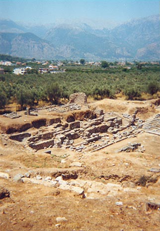 Ruins of Ancient Sparta, Greece.