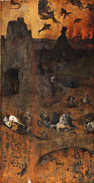 The Fall of the Rebel Angels by Hieronymus Bosch, based on Genesis 6:1–4 (Public Domain)