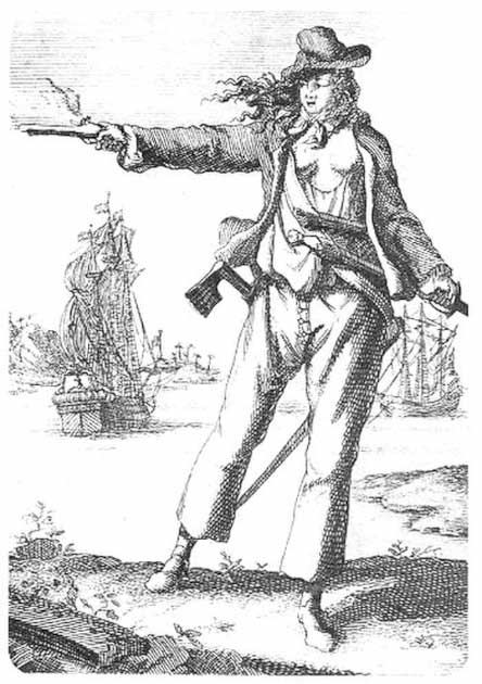 Anne Bonny: verdadera mujer pirata del Caribe (dominio público)