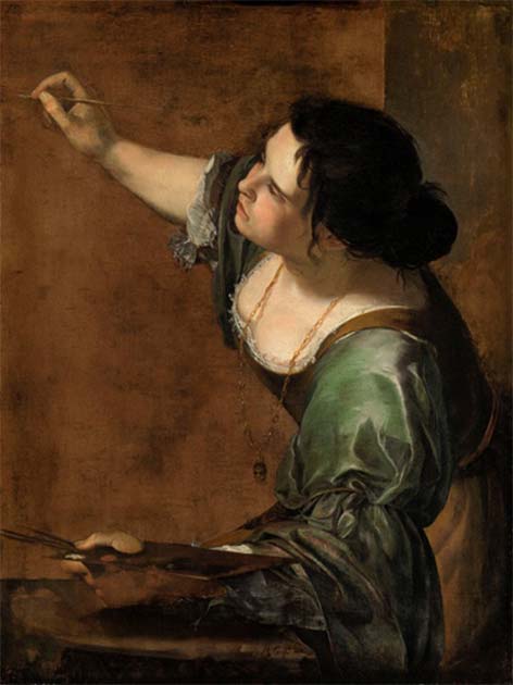 Self-portrait by Artemisia Gentileschi. (Public domain)