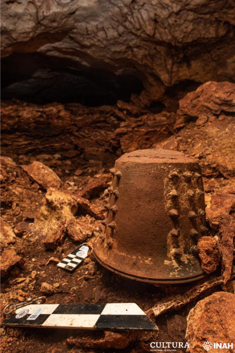 Los artefactos sugieren que fue un sitio ritual. (Oficina Península de Yucatán del SAS-INAH)