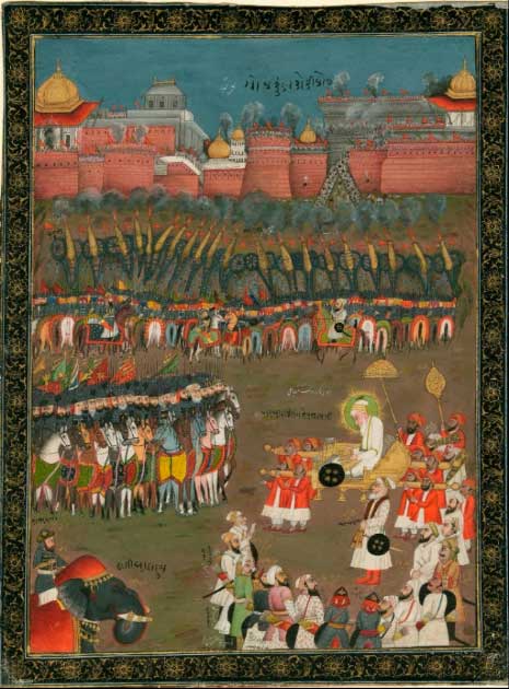 Emperor Aurangzeb at the Siege of Golconda (Public Domain)