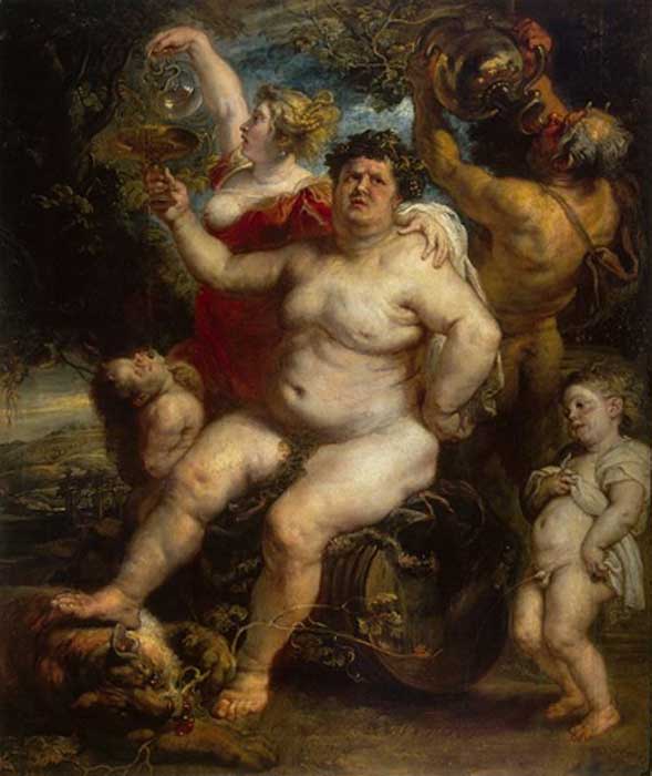 Bacchus, Roman god of agriculture, wine and fertility by Peter Paul Rubens. (Public domain)