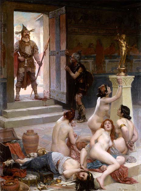 “Brennus and His Share of the Spoils,” also known as: “Spoils of the Battle,” by Paul Joseph Jamin. (Public domain)