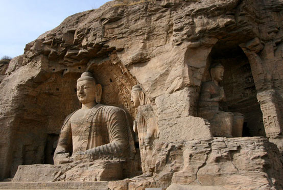 Buddhist statues at Yungang Grottoes