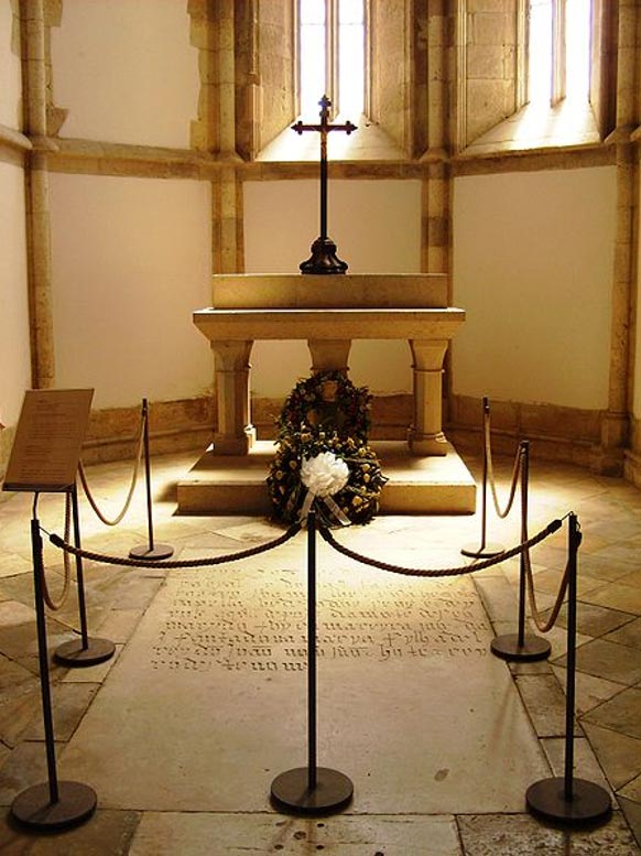 Cabral's tomb in Santarém, Portugal. 