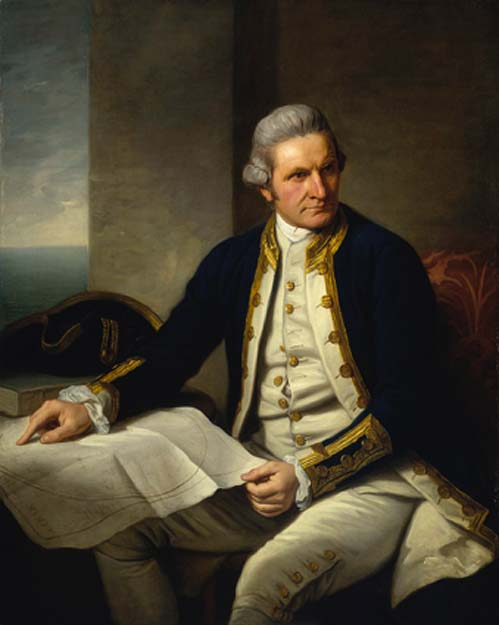 Captain James Cook by Nathaniel Dance-Holland, 1776. (Public Domain)