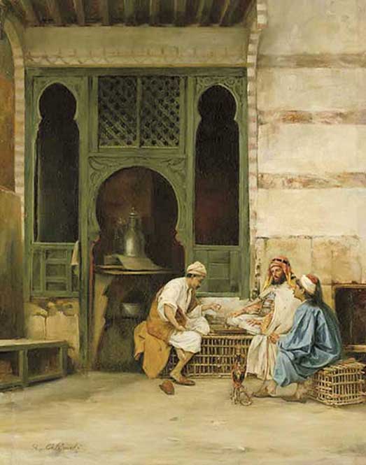 Chess Players, Cairo, by Stanisław Chlebowski (1835–1884)