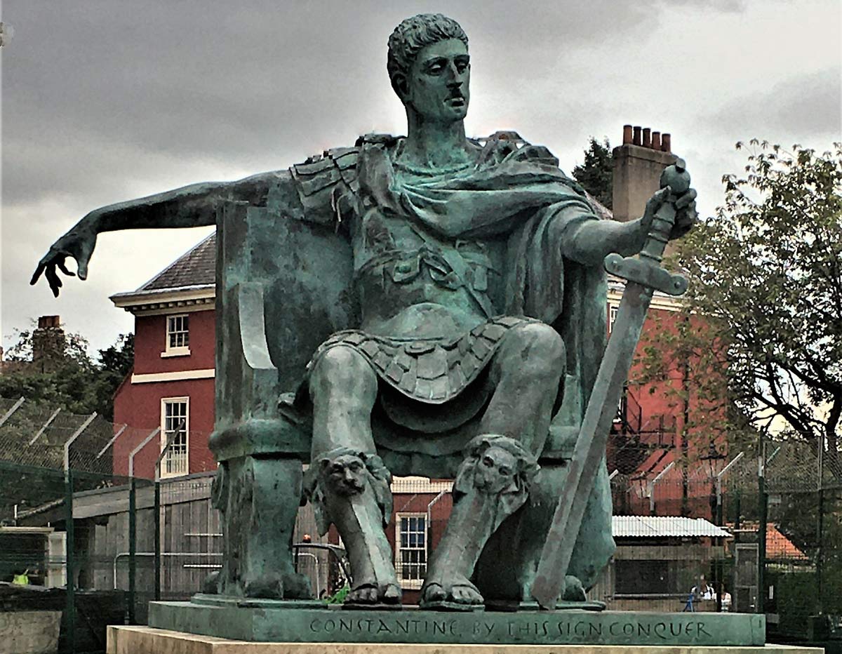 Constantine, bronze statue of 1998 