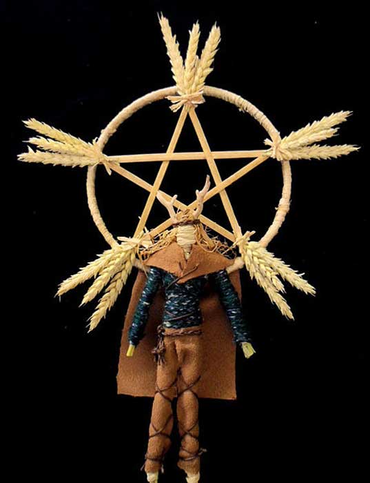 Contemporary Male Corn Dolly Representing the Celtic Sun God Lugh