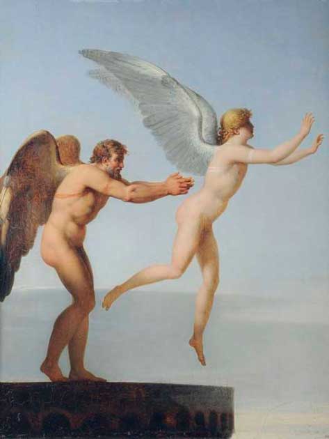 Icarus and Daedalus, by Charles Paul Landon, 1799. (Public domain)