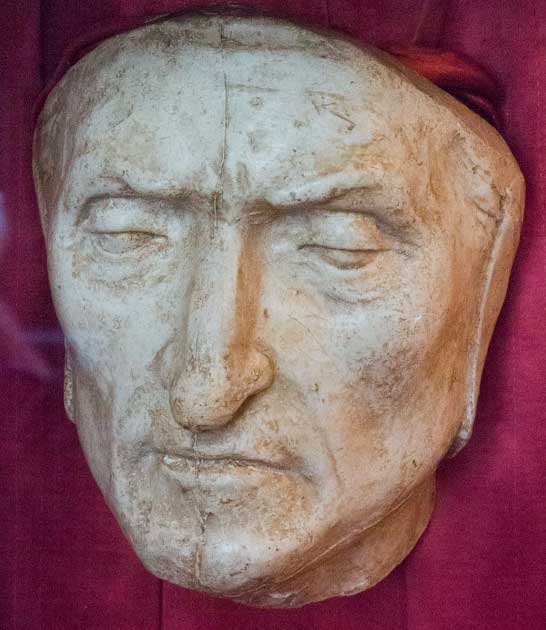 Death mask of Dante Alighieri (Larry Miller / Flickr). Born in Florence in the late 13th century, Dante Alighieri would grow up to become one of the most famed and well-read authors of the Italian Middle Ages. The scope of his political and philosophical intellect would serve him well in his best-known work, ‘The Divine Comedy’. Dante died in Ravenna on 14 September 1321, aged about 56, of quartan malaria.