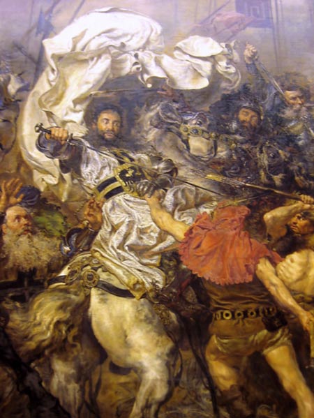 Death of Ulrich von Jungingen, detail of the painting by Jan Matejko, 1878.