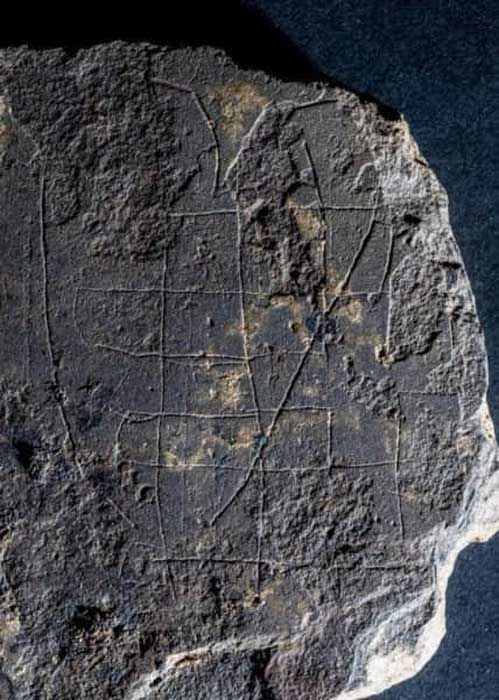 Detail of the Viking gaming board, which has been described as a 