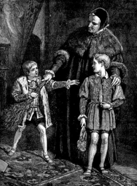 "Eduardo VI y su chivo expiatorio" por Walter Sydney Stacey (dominio público)