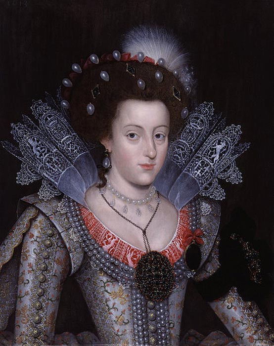 Elizabeth Stuart, Queen of Bohemia and the so-called ‘Winter Queen’ (1613).