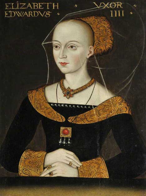 Elizabeth Woodville (1437-1492), reina consorte de Eduardo IV de Inglaterra. (Dominio publico)