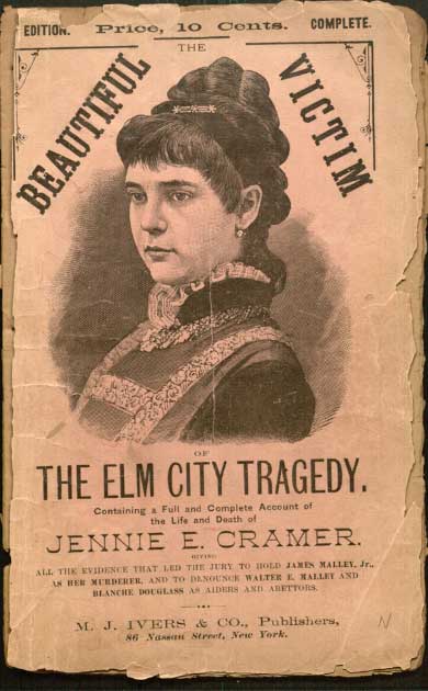 The Elm City Tragedy, a murder pamphlet about the murder of Jennie Cramer in 1881. (Yale Law Library / CC BY 2.0)